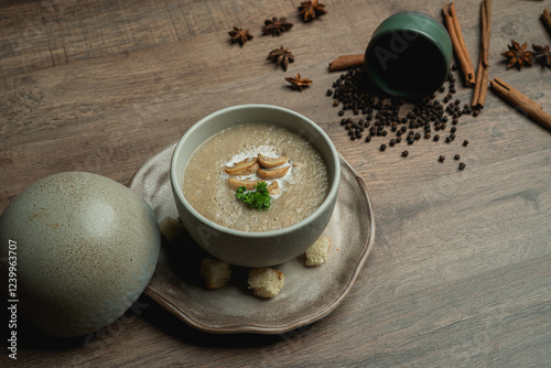 Mushroom Soup Food style