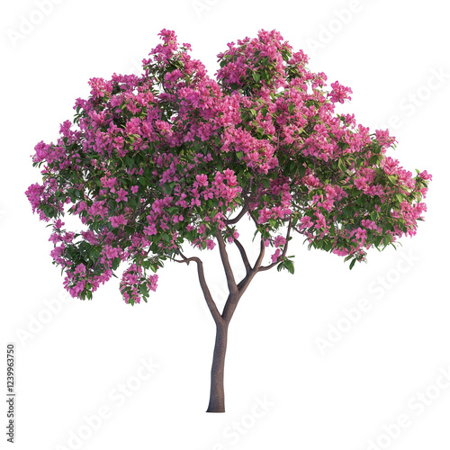 Hong Kong Orchid tree isolated on transparent background PNG
