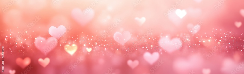Abstract background with hearts for Mother's Day Valentine's Day Birthday in pastel pink bokeh Abstract background with hearts for Mother's Day Valentine's Day Birthday in pastel pink bokeh