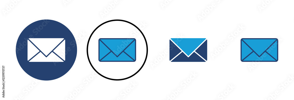 Mail icon vector. email icon vector. E-mail icon. Envelope illustration