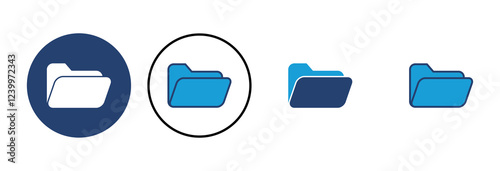 Folder icon vector. folder vector icon