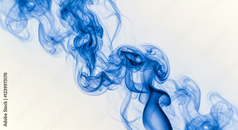Abstract Blue Smoke Swirls Wispy Vapor Texture Artistic Design Element Abstract Blue Smoke Swirls Wispy Vapor Texture Artistic Design Element