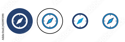Compass icon vector. arrow compass icon vector