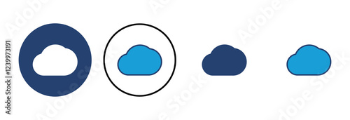 cloud icon vector. cloud vector icon