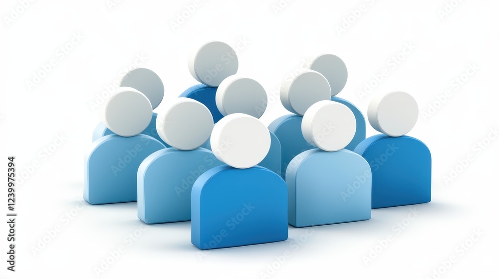 Individuality and leadership, person standing out from the crowd in striking visual representation Individuality and leadership, person standing out from the crowd in striking visual representation