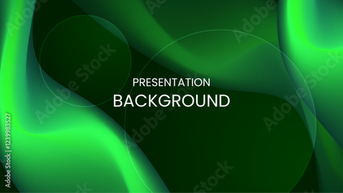 Elegant green gradient abstract-background for business slides, modern designs, and website banners