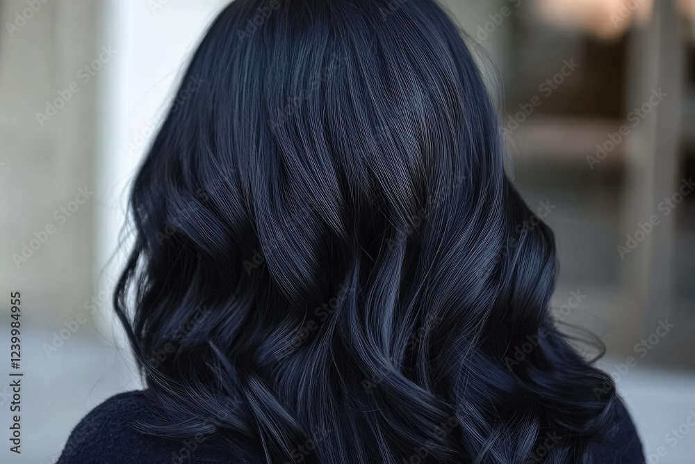 Naklejka premium obsidian black gradient with subtle iridescent highlights