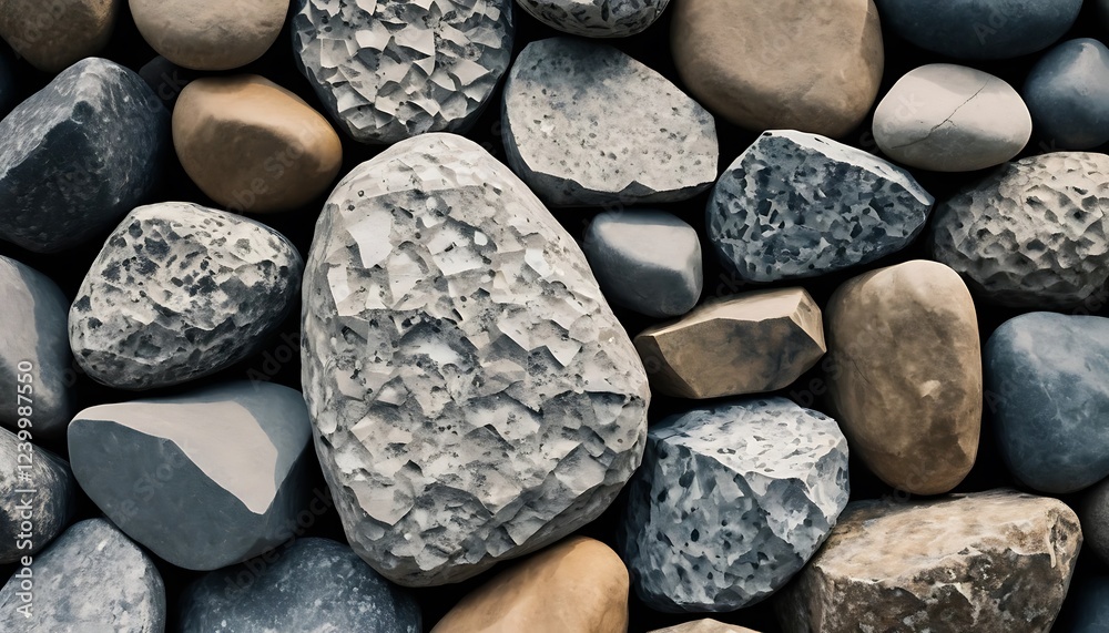 A Collection Of Smooth And Textured Stones A Collection Of Smooth And Textured Stones