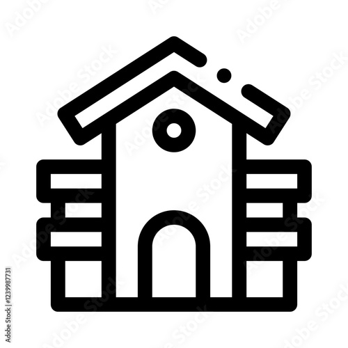 Playhouse line icon