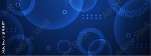 blue circles geometric on a dark background. Perfect for abstract backgrounds, modern designs, artistic projects, pattern creation, and vibrant visuals.