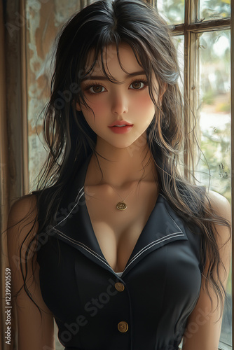 woman, jeans, beauty, fashion, hair, model, bra, body, person, slim, people, brunette, studio, glamour, sensuality, one, lady, black, blue, style, lingerie, skin, smile, hot, pants, dress, skirt, blon