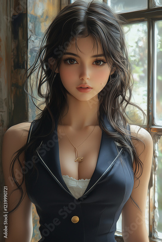 woman, jeans, beauty, fashion, hair, model, bra, body, person, slim, people, brunette, studio, glamour, sensuality, one, lady, black, blue, style, lingerie, skin, smile, hot, pants, dress, skirt, blon