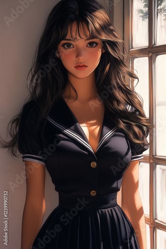 woman, jeans, beauty, fashion, hair, model, bra, body, person, slim, people, brunette, studio, glamour, sensuality, one, lady, black, blue, style, lingerie, skin, smile, hot, pants, dress, skirt, blon