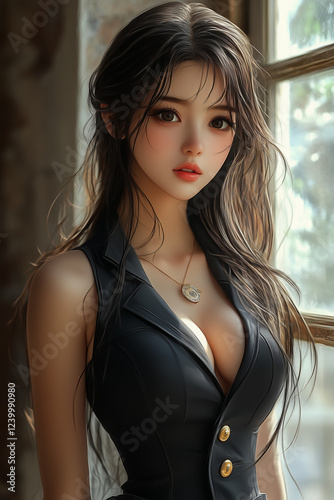 woman, jeans, beauty, fashion, hair, model, bra, body, person, slim, people, brunette, studio, glamour, sensuality, one, lady, black, blue, style, lingerie, skin, smile, hot, pants, dress, skirt, blon