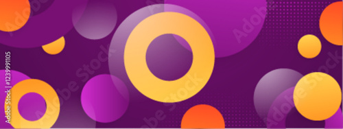 Purple gradient abstract background with circular patterns, suitable for presentation designs, digital art projects, and modern wallpaper themes