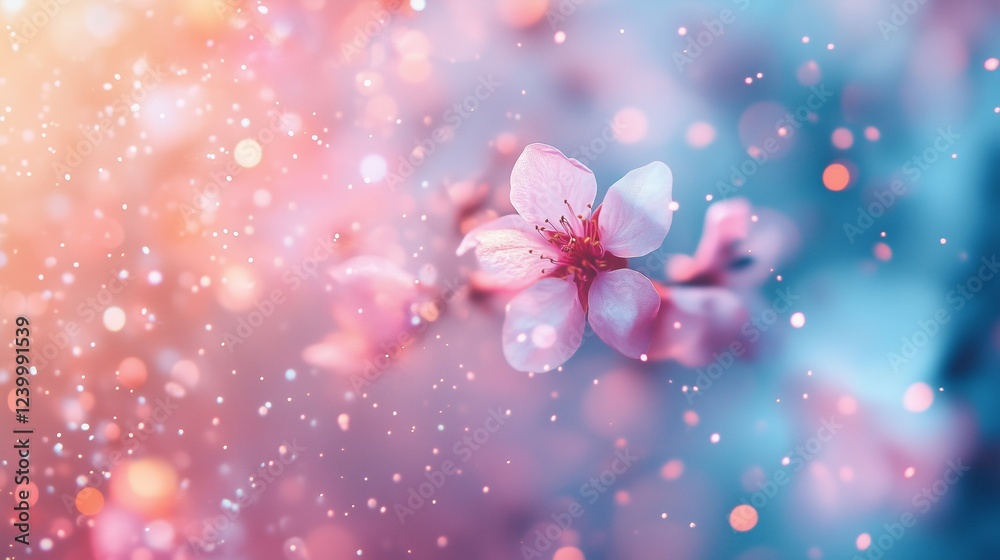 Pink and tender peach blossoms in spring Pink and tender peach blossoms in spring