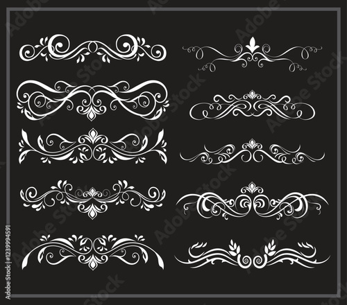 set of elements for design