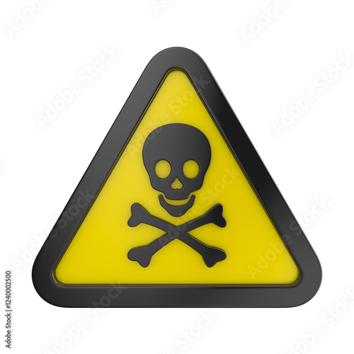 Skull and crossbones in tri...