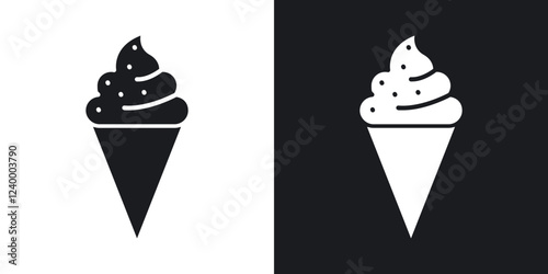 Ice Cream icons in flat vector style