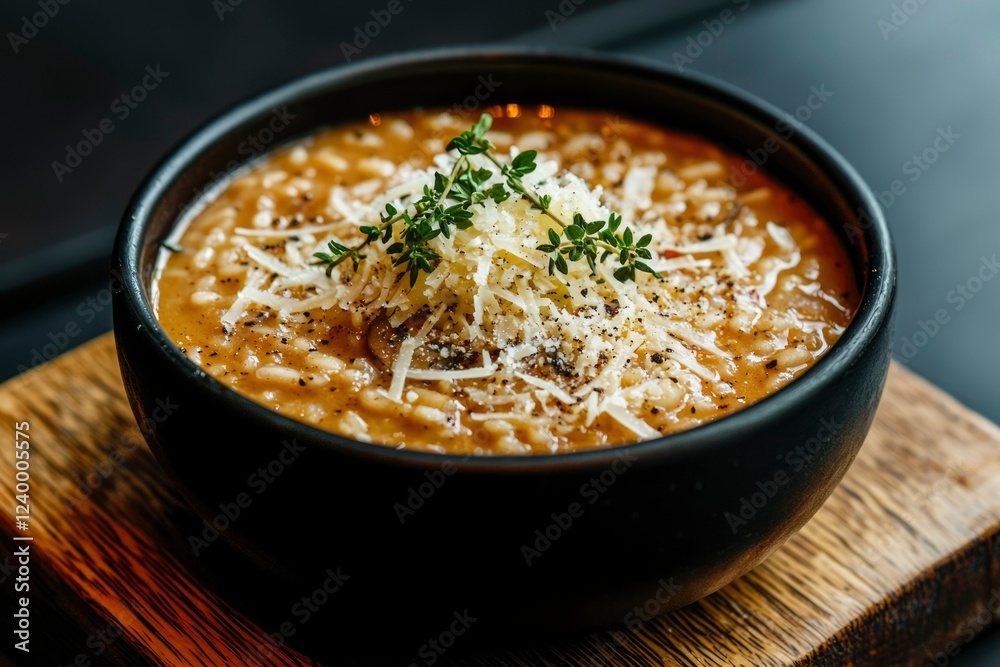 Creamy Risotto Soup with Parmesan and Thyme Creamy Risotto Soup with Parmesan and Thyme