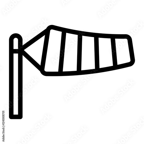 windsock Line Icon