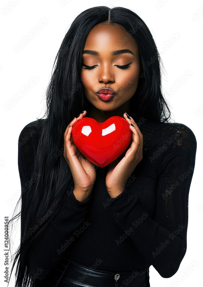 PNG African American woma sweater symbol heart. PNG African American woma sweater symbol heart.