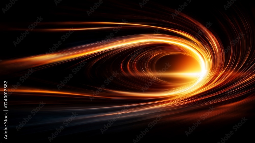 Fiery Vortex: An Abstract Exploration of Light and Energy Fiery Vortex: An Abstract Exploration of Light and Energy