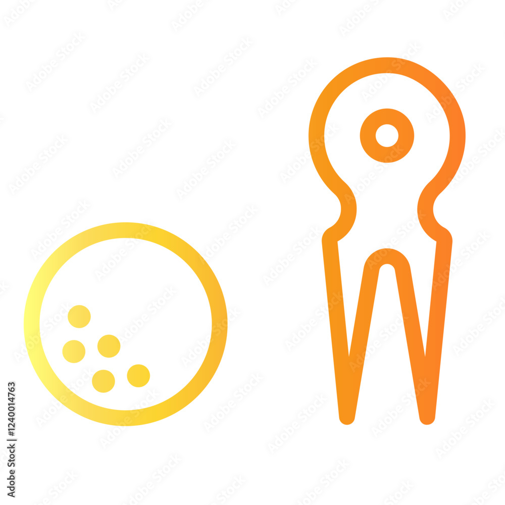 Fototapeta premium marker Line Gradient Icon