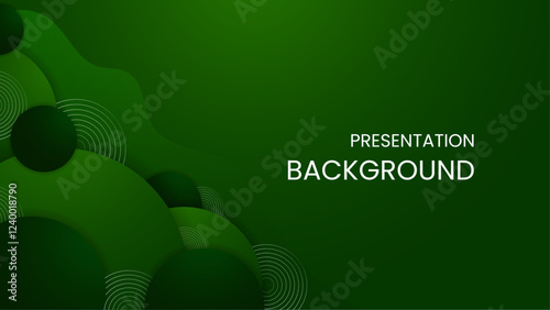 Green gradient abstract background suitable for presentations, digital designs, and creative templates with vibrant tones and dynamic circular patterns.