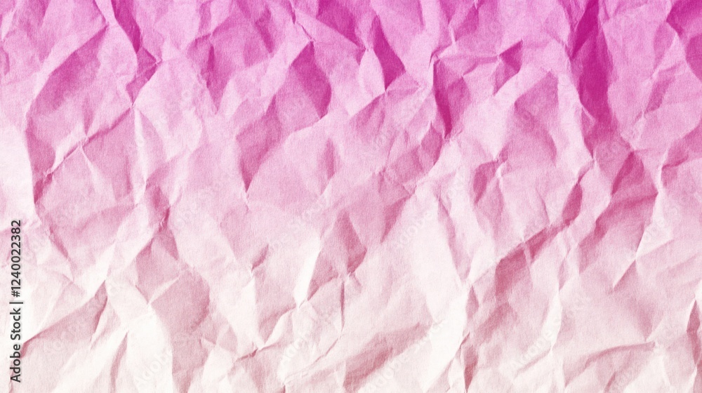 Fototapeta premium Abstract Pink Crumpled Paper Texture Background