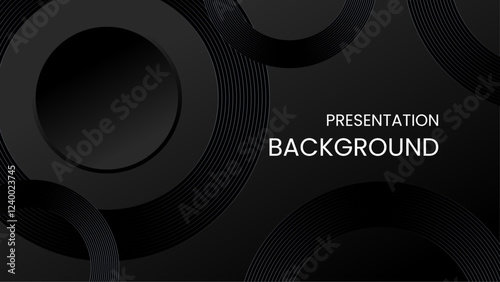 Black elegant and modern gradient abstract background for business presentations, web design, and digital branding