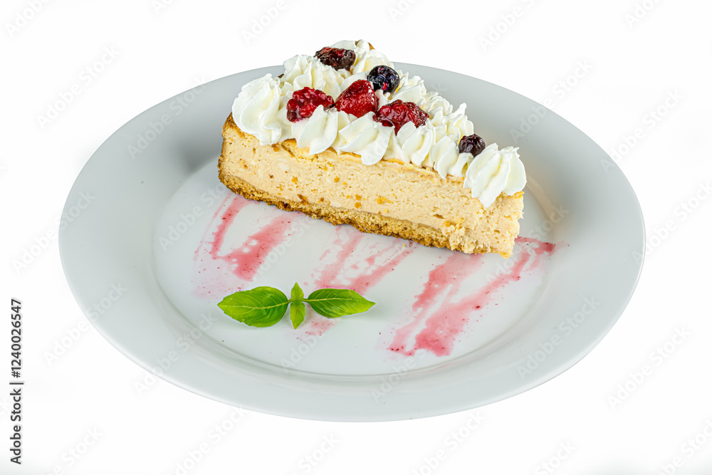Lemon Pie with Berries and Chantilly Cream