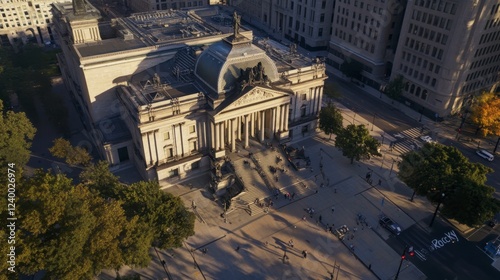Philadelphia aerial shot of the Museum of Art steps, famously featured in the 