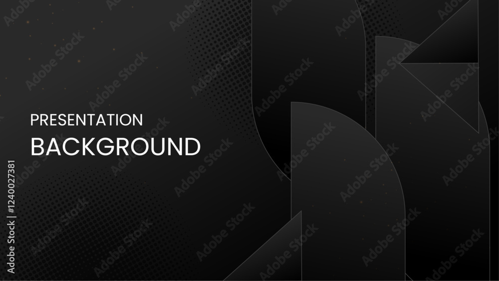 Elegant black gradient abstract background for presentations, graphics design projects, and digital displays