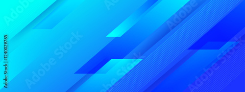 Blue gradient abstract background with modern geometric shapes, suitable for digital presentations, technology themes, and professional graphic design projects.