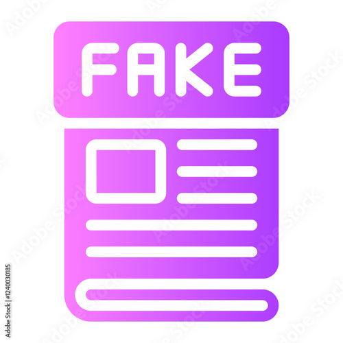 fake news gradient icon