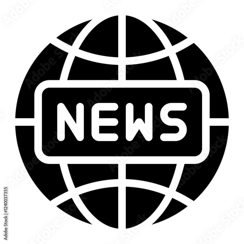 news glyph icon