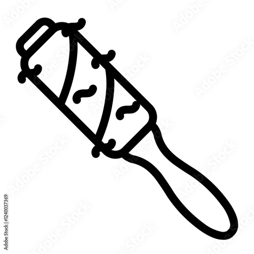 Lint Roller Line Icon