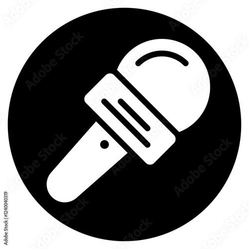 mic glyph icon