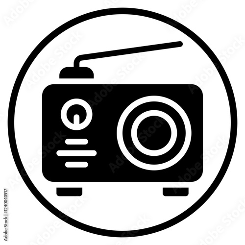 radio glyph icon