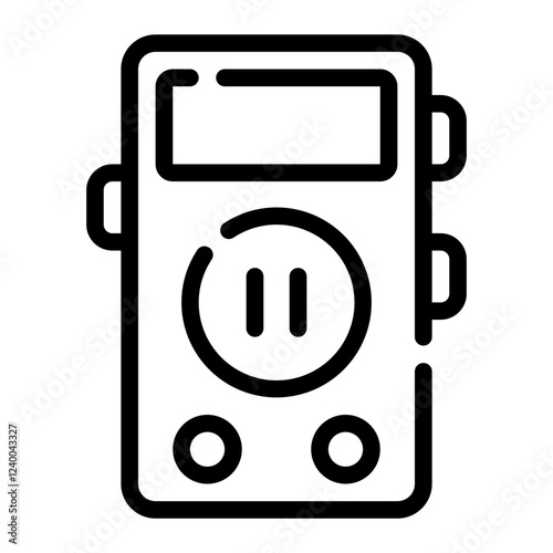 voice recorder line icon