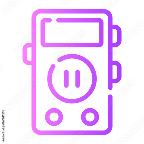 voice recorder gradient icon