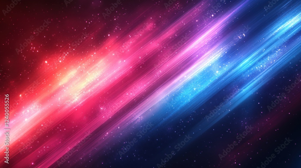 Fototapeta premium Futuristic Abstract Blue Purple Gradient Lines Background Design