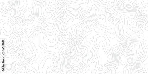 Modern Geometric Map Design Incorporating Topographical Lines, Sea Maps, and Mounted Area Spaces for a Clean White Background
