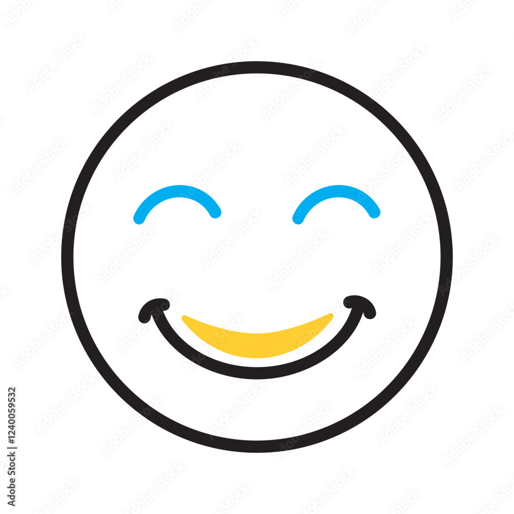Obraz premium Vector multi color icon for Smile