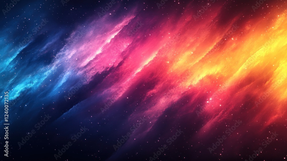 Naklejka premium vibrant abstract gradient design deep red royal blue diagonal lines soft gradients modern digital art