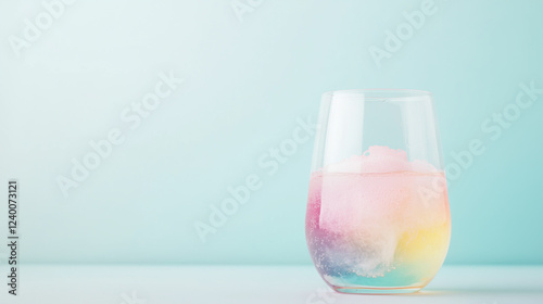 Rainbow Ice in Glass: A sin...
