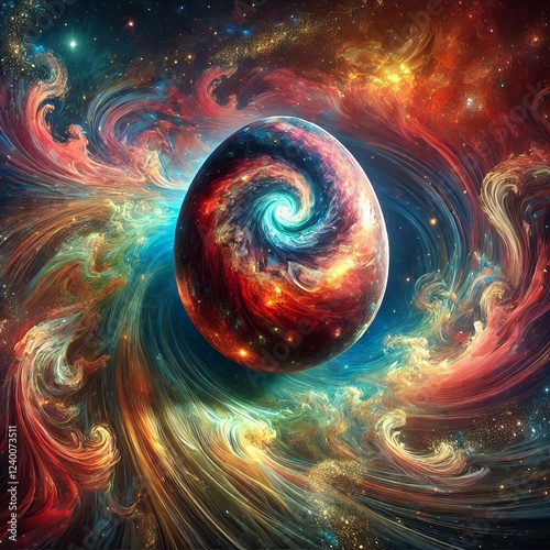 Cosmic Egg universe before creation