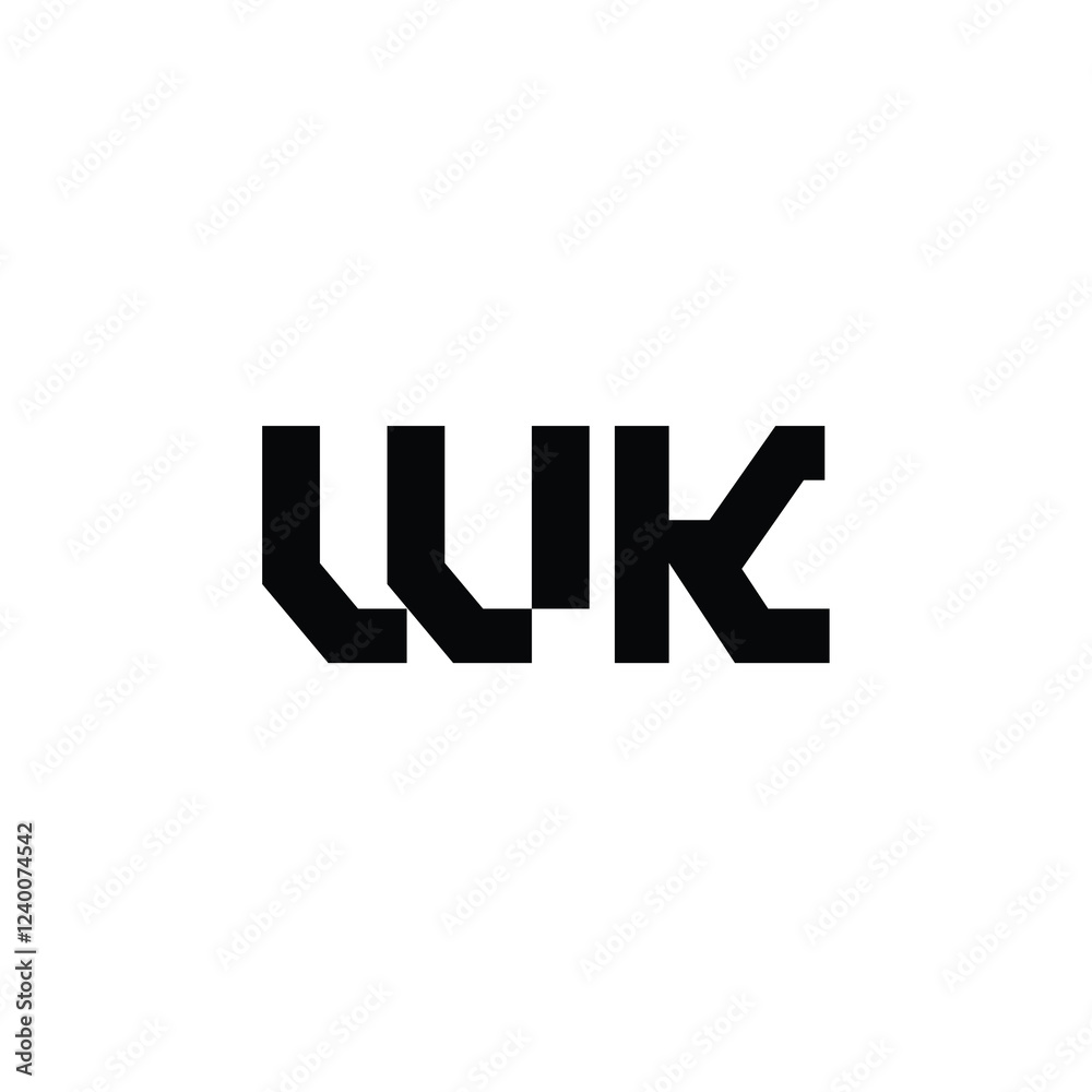 WK monogram logo design letter text name symbol monochrome logotype alphabet character simple logo WK monogram logo design letter text name symbol monochrome logotype alphabet character simple logo