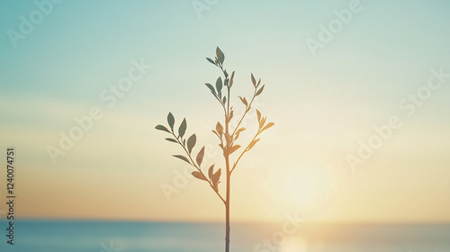Sunrise Sprig: A delicate s...